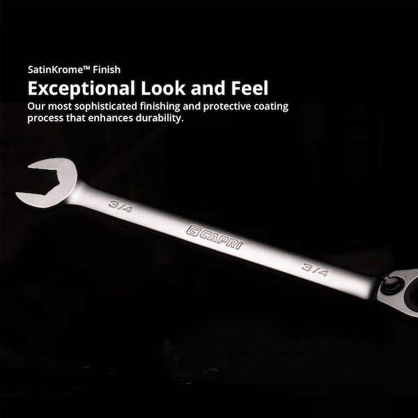 Capri Tools 6-Point Reversible Ratcheting Combination Wrench Set, Metric, 12 pcs - CP15000RK