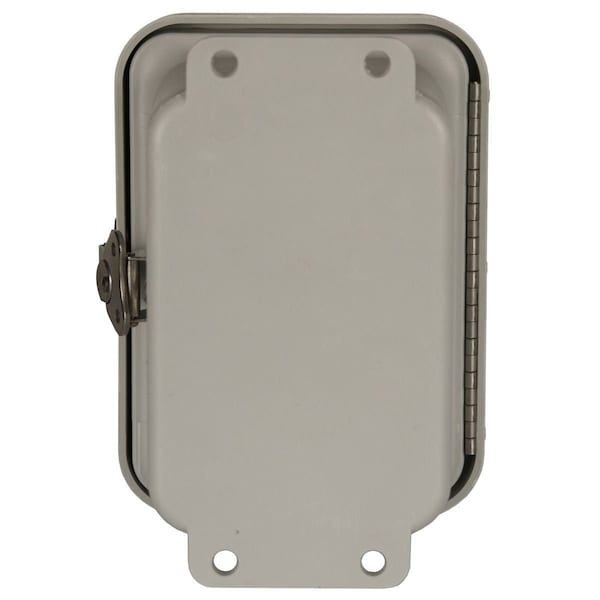 Wiegmann Fiberglass Electrical Enclosures, 12 in H, 6 in D, 10 in W, NEMA 4X, Hinged - HW-RHJ121006CHTL