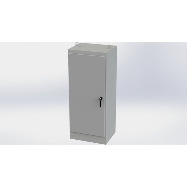 Saginaw Control & Engineering Carbon Steel Electrical Enclosures, 72 in H, 24 in D, 30 in W, NEMA 3R, 12, 13, Hinged - SCE-72EL3024FSDA