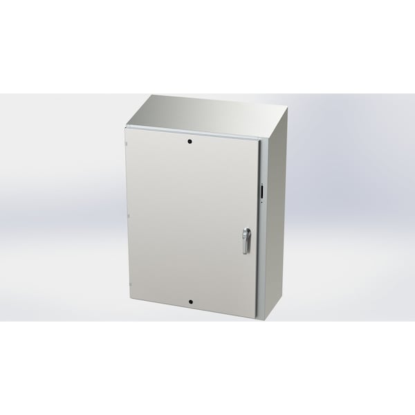 Saginaw Control & Engineering 304 Stainless Steel Electrical Enclosures, 48 in H, 16 in D, 37.38 in W, NEMA 3R, 4, 4X, 12, 13 - SCE-48XEL3716SSST
