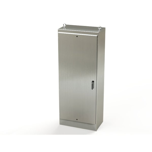 Saginaw Control & Engineering 304 Stainless Steel Electrical Enclosures, 90 in H, 20 in D, 36 in W, NEMA 3R, 4, 4X, 12, 13 - SCE-90EL3620SSFS
