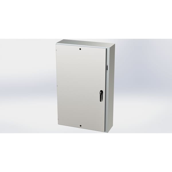 Saginaw Control & Engineering 316 Stainless Steel Electrical Enclosures, 60 in H, 12 in D, 37.38 in W, NEMA 3R, 4, 4X, 12, 13 - SCE-60XEL3712SS6LP