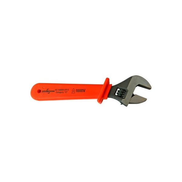 Jameson Jameson Tools 1000V Insulated Adjustable Wrench, 8in - JT-WA-03000