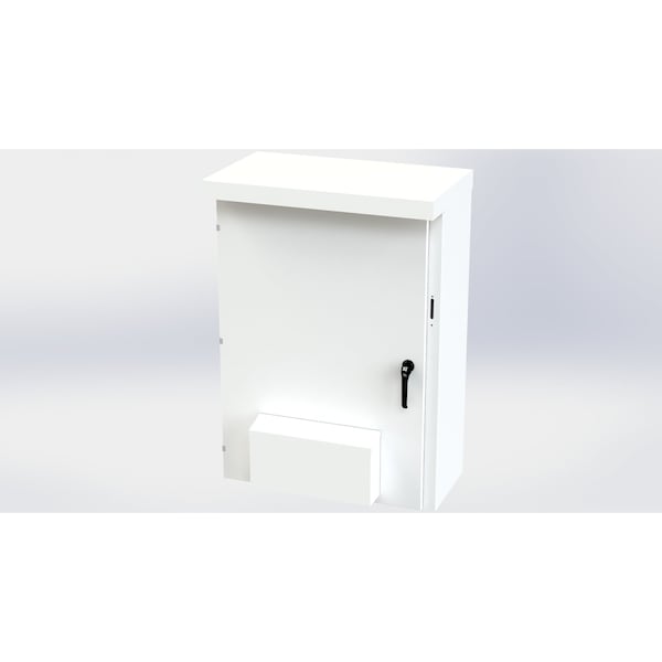 Saginaw Control & Engineering Galvanized Steel Electrical Enclosures, 53 in H, 16 in D, 37.38 in W, NEMA 3R, Hinged - SCE-53XVR3716