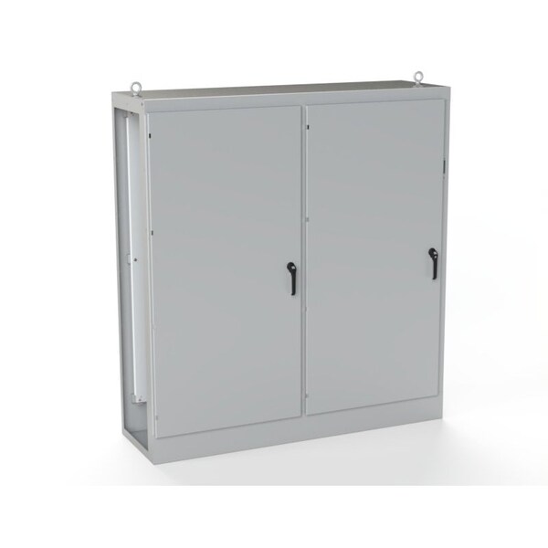 Saginaw Control & Engineering Carbon Steel Electrical Enclosures, 84 in H, 24 in D, 77-3/4 in W, NEMA 3R, 12, 13, Hinged - SCE-MOD84X7824