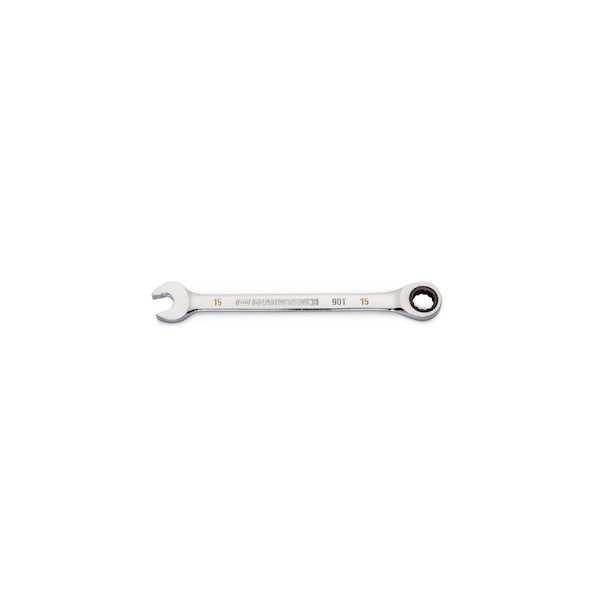 Gearwrench 15mm 90-Tooth 12 Point Ratcheting Combination Wrench - 86915