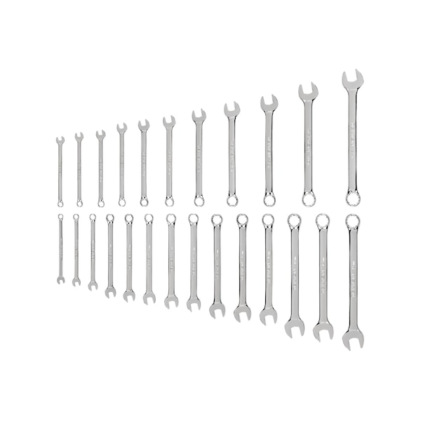 Tekton Combination Wrench Set, 25-Piece (1/4 - 3/4 in., 6 - 19 mm) - WCB90305