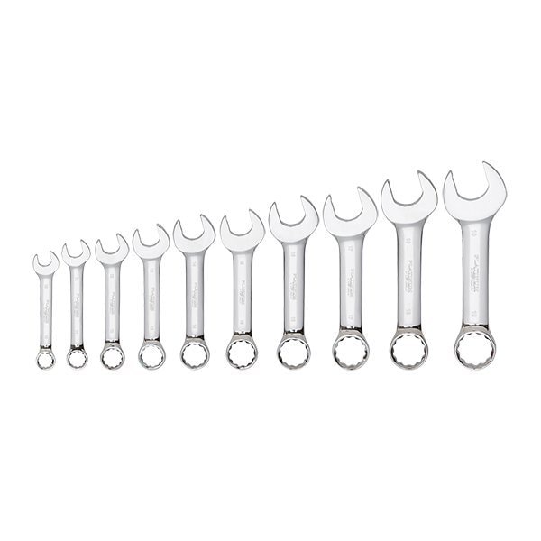 Atd Tools ATD 10-Piece Metric Stubby Combination Wrench Set - 99525
