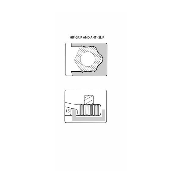 Teng Tools TED8012 - 12 Piece Anti Slip Combination Wrench Set in EVA - TED8012