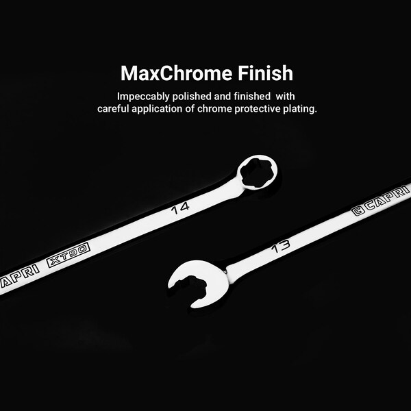 Capri Tools WaveDrive Pro Combination Wrench Set, 5/16 to 3/4 in., SAE, 8-Piece with The Mechanic's Tray - CP11750-8ST