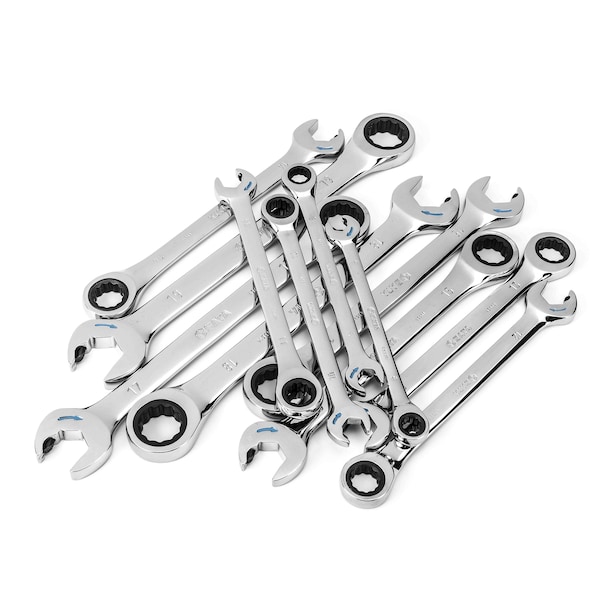 Sata Metric Double Ratcheting Wrench Set, 12 - ST09066-02