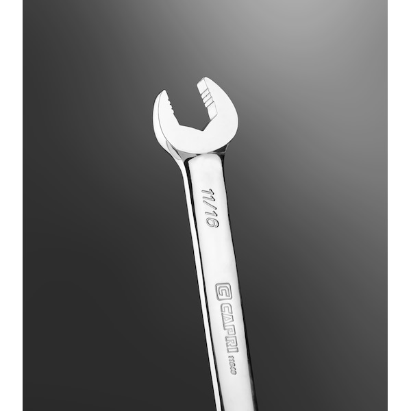 Capri Tools 100-Tooth Flex-Head Ratcheting Combination Wrench Set, SAE, 8 pcs - 11680RK