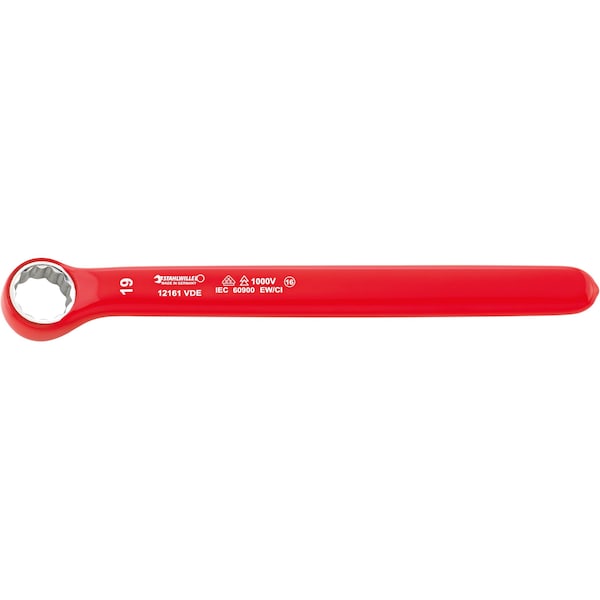 Stahlwille Tools VDE single-ended ring Wrenchs Size 19 mm L.227, 1 mm - 44190019