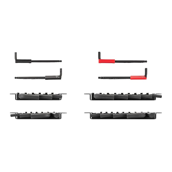 Tekton Ball End and Flat End Hex L-Key Set with Holder and Rack, 43-Piece (0.050-3/4 in., 1.3-19 mm) - KLX99301