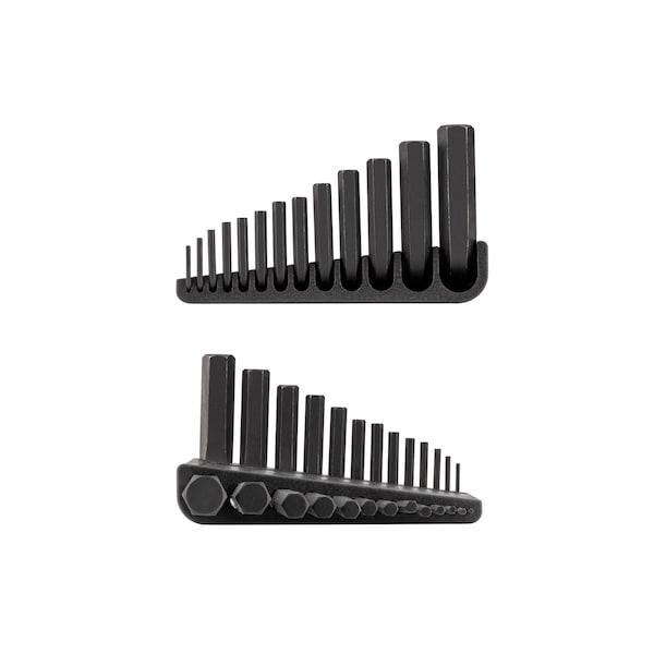 Tekton Flat End Hex L-Key Set with Holder, 13-Piece 0.050-3/8 in. - KLX91103