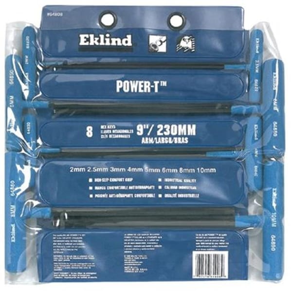Eklind Eklind Tool 269-64808 8 Key Ball Metric Powert Key Set In Pouch 9 Incharm - 269-64808