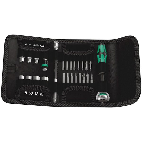 Wera Speed Ratchet Set w/1/4" Drive In Pou - 05051045001