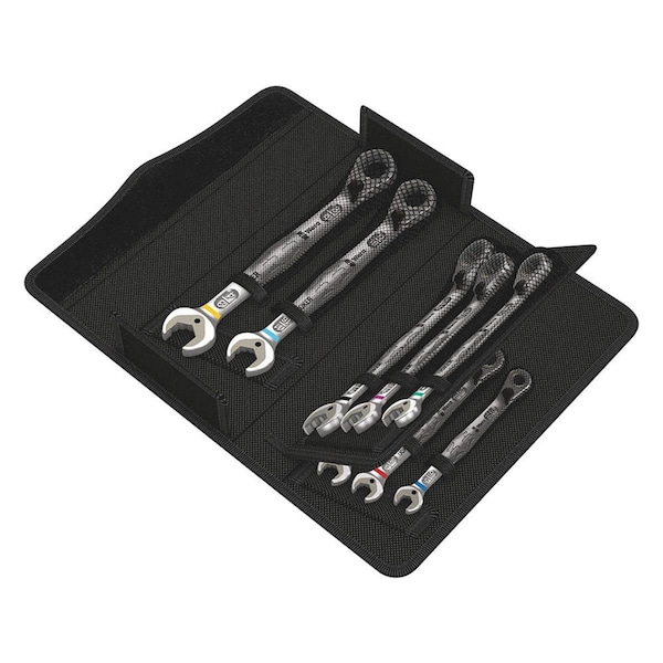 Posdatas Joker SAE Ratcheting Combination Angled Head Wrench Set - Black - PO3266330