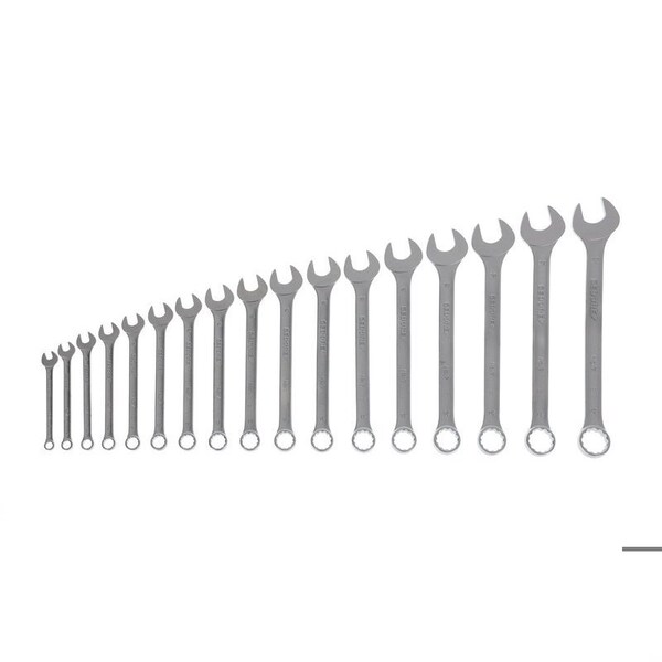 Gedore Combination Wrench Set, 17 pcs., 6-22mm, SAE or Metric: Metric - 7-017