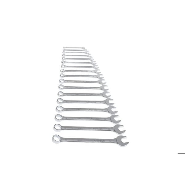 Gedore Combination Wrench Set, 17 pcs., 6-22mm, SAE or Metric: Metric - 7-017