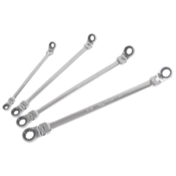 Keen 4 Piece SAE XL Double Box Ratcheting Flex Reversible Spline Wrench Set - KE3543898