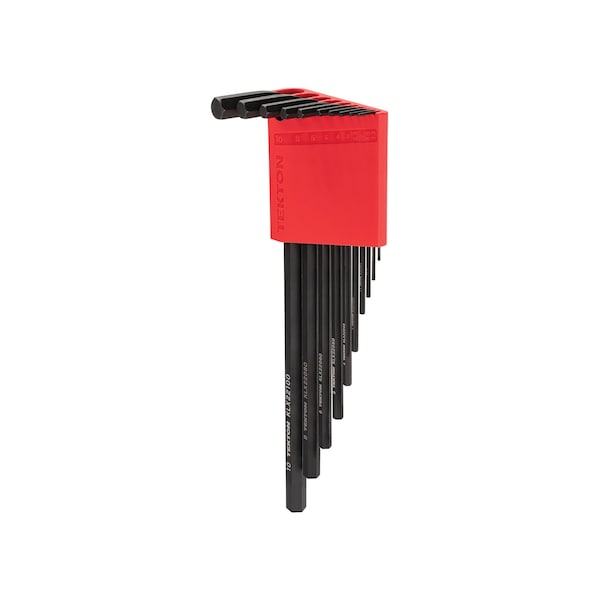 Tekton Flat End Hex L-Key Set with Holder, 10-Piece 1.3-10 mm - KLX91204