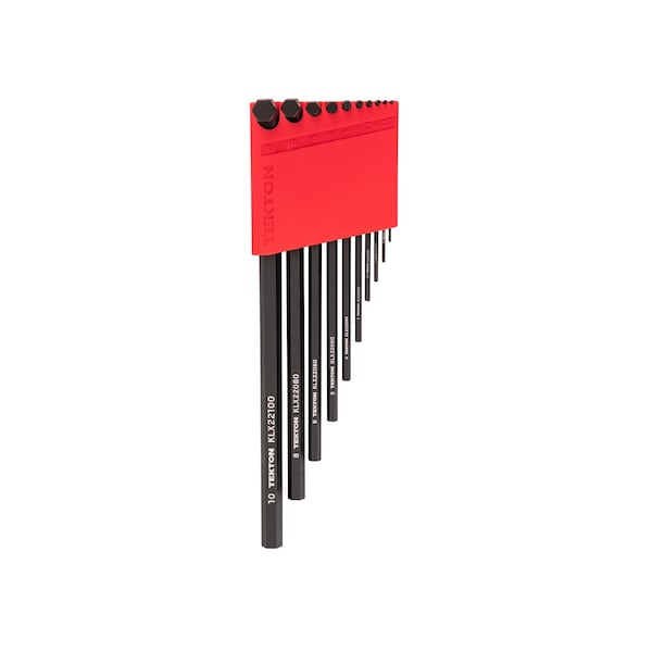 Tekton Flat End Hex L-Key Set with Holder, 10-Piece 1.3-10 mm - KLX91204