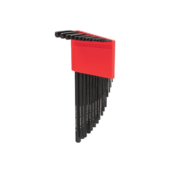 Tekton Flat End Hex L-Key Set with Holder, 15-Piece 1.3-10 mm - KLX91205