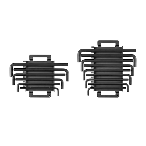 Tekton Flat End Hex L-Key Set with Rack, 15-Piece 7/16-3/4 in., 11-19 mm - KLX92301