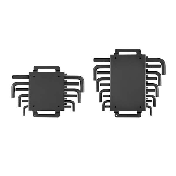 Tekton Flat End Hex L-Key Set with Rack, 15-Piece 7/16-3/4 in., 11-19 mm - KLX92301