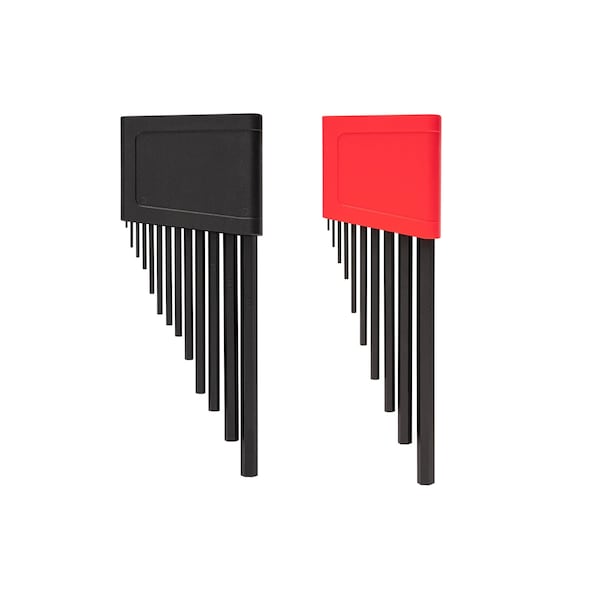 Tekton Flat End Hex L-Key Set with Holder, 23-Piece 0.050-3/8 in., 1.3-10 mm - KLX91305