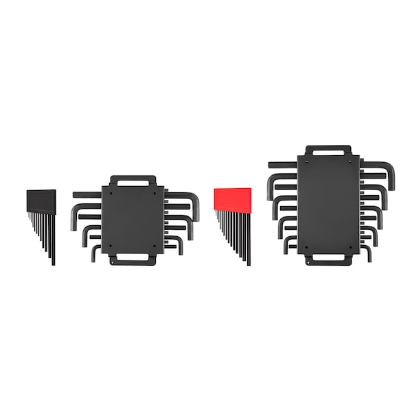 Tekton Flat End Hex L-Key Set with Holder and Rack, 43-Piece 0.050-3/4 in., 1.3-19 mm - KLX99302