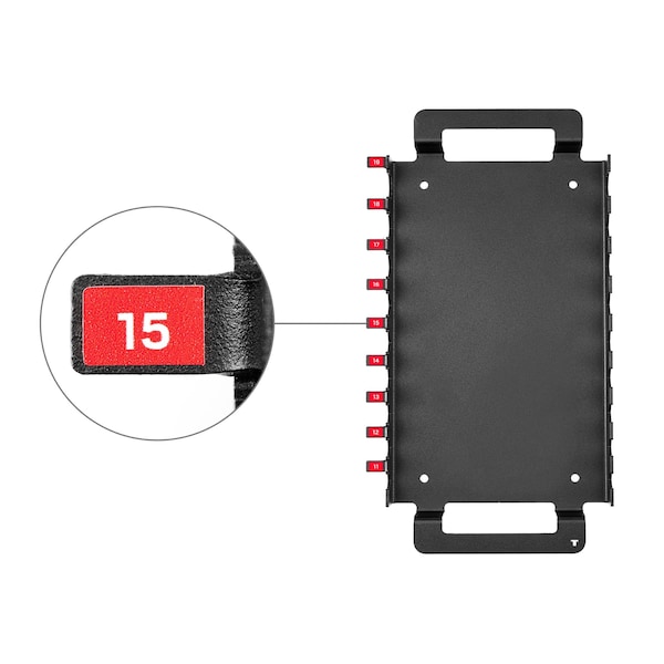 Tekton Flat End Hex L-Key Set with Holder and Rack, 43-Piece 0.050-3/4 in., 1.3-19 mm - KLX99302