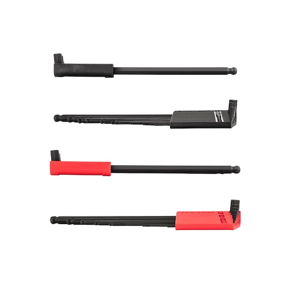 Tekton Short Arm Ball End Hex L-Key Set with Holder, 23-Piece 0.050-3/8 in., 1.3-10 mm - KLX91313