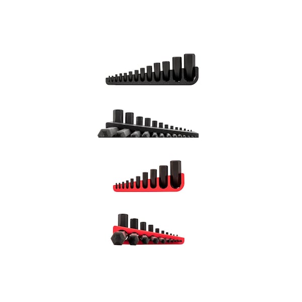 Tekton Short Arm Ball End Hex L-Key Set with Holder, 23-Piece 0.050-3/8 in., 1.3-10 mm - KLX91313
