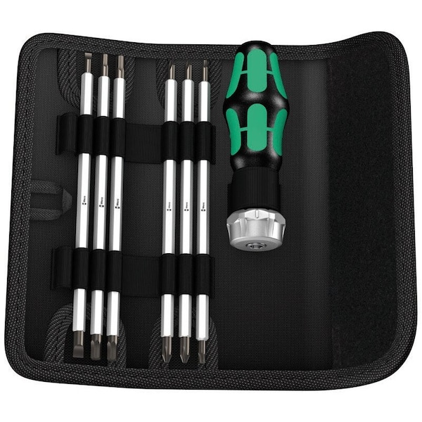 Wera Vario-Ratchetdriver and 6 Double Ended B - 05073665001