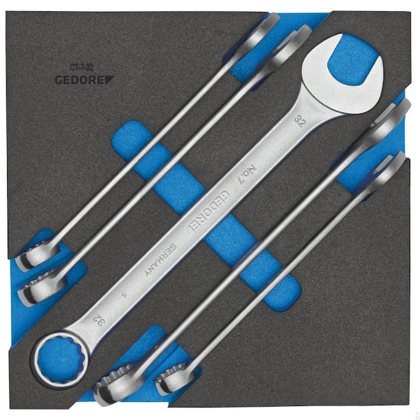 Gedore Combination Wrench Set, SAE or Metric: Metric - 1500 CT2-7-32