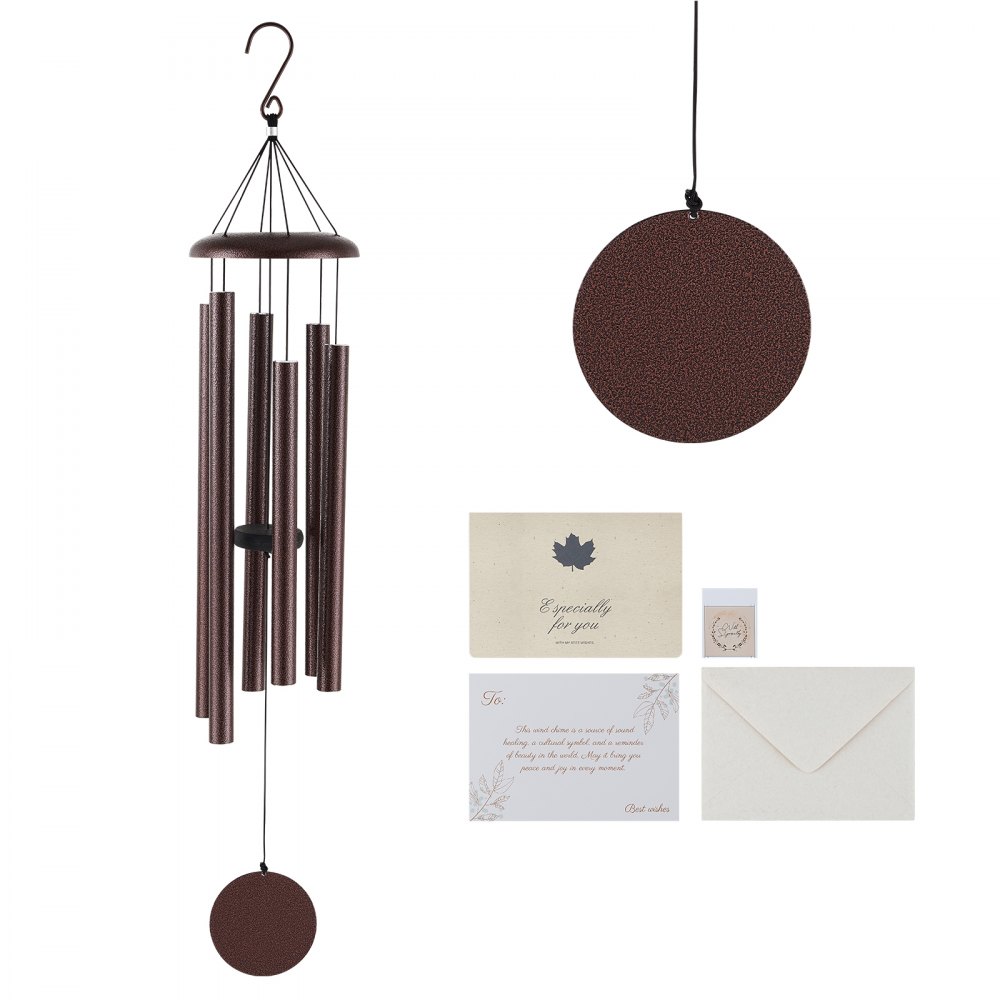 VEVOR Wind Chimes for Outside 45-Inch Aluminum Memorial Deep Tone Wind Chimes - JSFLQTS45INCMP911V0