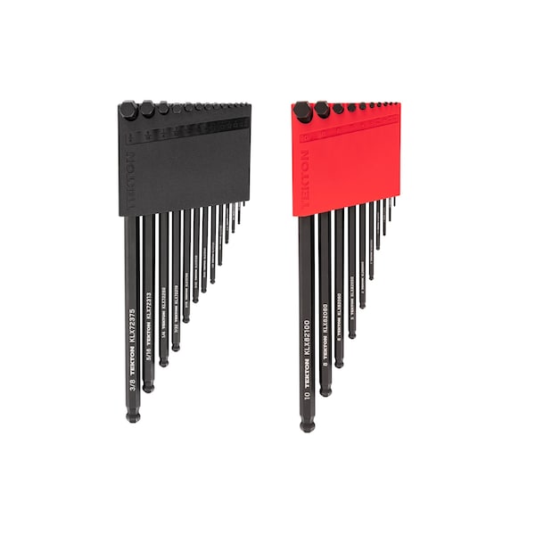 Tekton Ball End Hex L-Key Set with Holder, 23-Piece 0.050-3/8 in., 1.3-10 mm - KLX91304