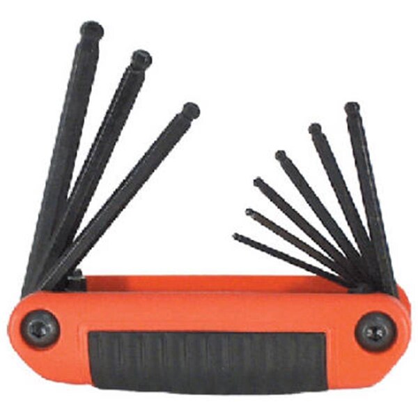 Gourmetgalley 25919 9-In-1 Medium Fold Up Ball Hex Key Set - GO135211