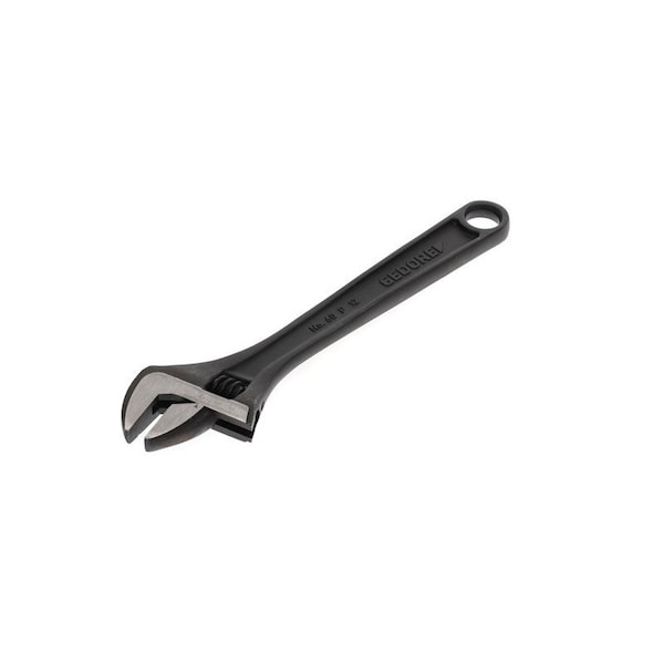 Gedore Adjustable Wrench, 12", Black Finish, Material: Chrome Vanadium Steel - 60 P 12