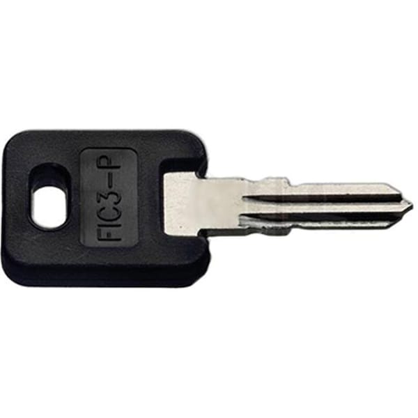 Kaba-Ilco Kaba-Ilco FIC3-P Black Plastic Head Vehicle Key - Pack of 5 - FIC3-P