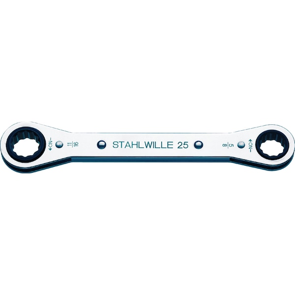 Stahlwille Tools Ratchet ring Wrench Size 5/8 x 11/16 " L.205 mm - 41563638
