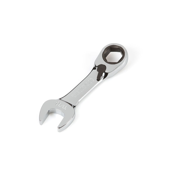 Tekton 11/16 Inch Stubby Reversible Ratcheting Combination Wrench - WRN51013