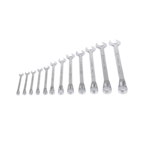 Gedore Combination Wrench Set, 12 pcs., 10-32mm, SAE or Metric: Metric - 1 B-012