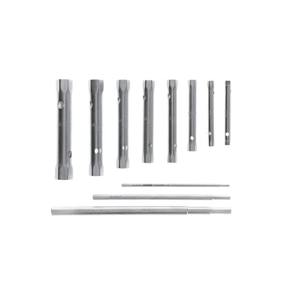 Gedore Tubular Box Wrench Set, 8 pcs., 6-22mm, Finish: Chrome plated - KD 26 R-8