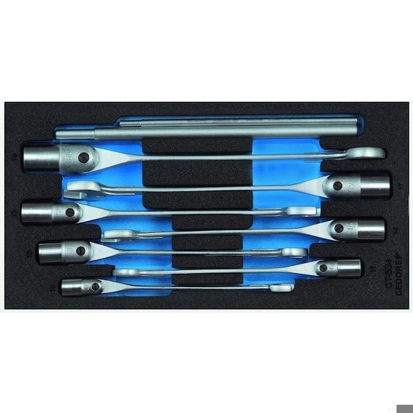 Gedore Set Combination Swivel Head Wrench, SAE or Metric: Metric - 1500 CT1-534