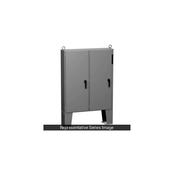 Hammond Steel Electrical Enclosures, 60.13 in H, 18.13 in D, 50 in W, NEMA 12, Lift Off Hinged - 2UD605018FFTC