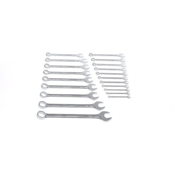 Gedore Combination Wrench Set, 20 pcs., 8-32mm, Wrench Head Sizes: 8mm to 32mm - 7-020