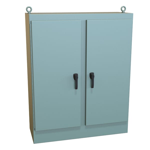 Hammond Steel Electrical Enclosures, 72 in H, 24 in D, 60 in W, NEMA 4, Hinged - HN4FS726024DA